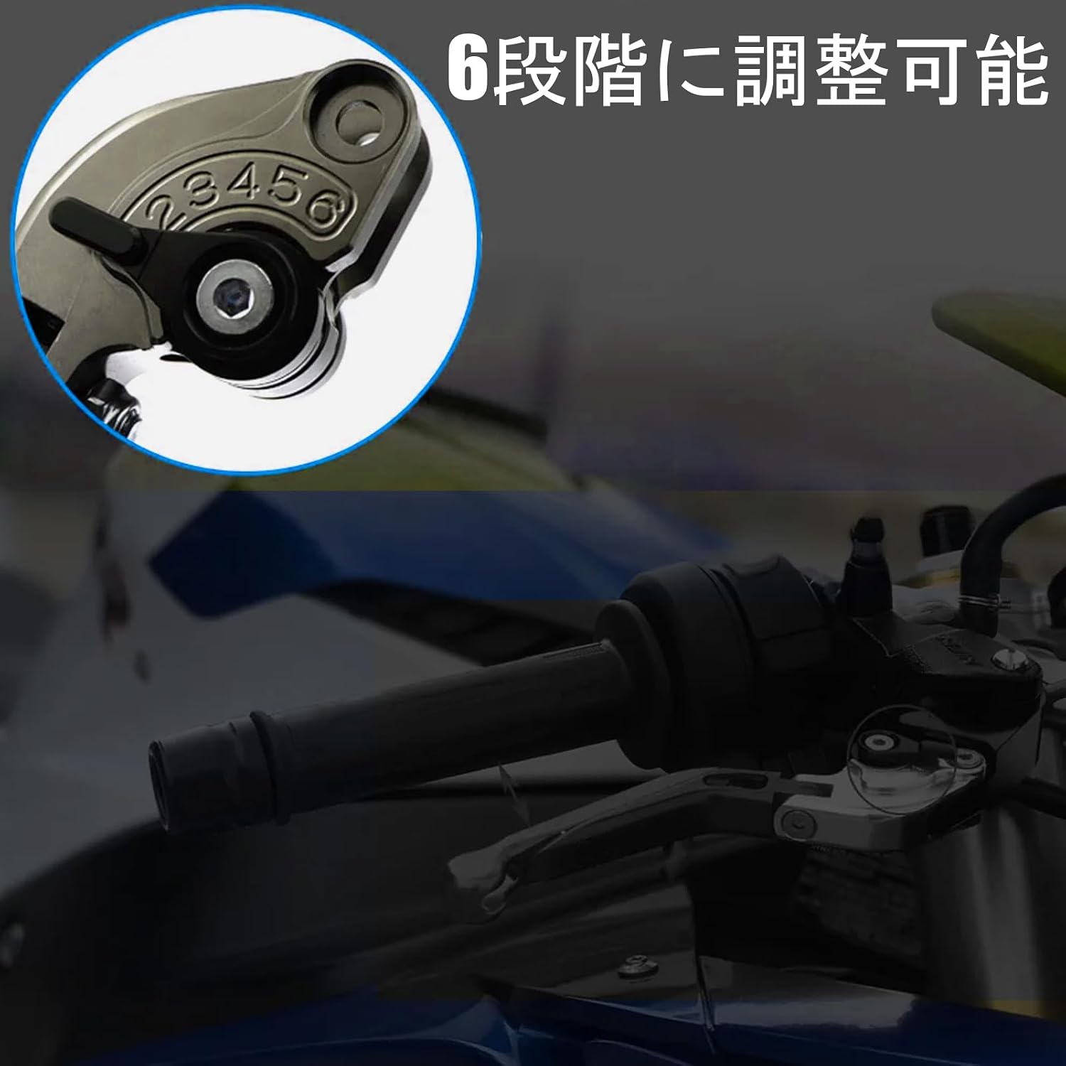 for GSX250R GSX 250R 2025 New Motorcycle CNC 6-Speed Adjustable Brake Clutch Lever Retractable Foldable Brake Clutch Lever gsx250r 2021-2026 Motorcycle Accessories (Blue-Black-Blue)