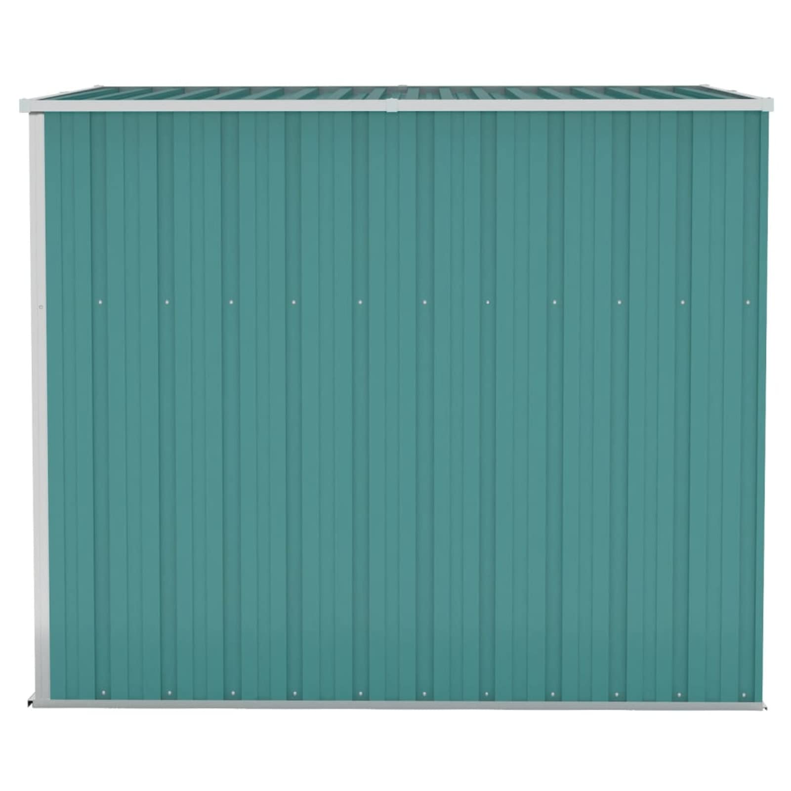 Tidyard Wand Geräteschuppen Kunststoffgriff mit Sperrfunktion Gerätehaus Gartenhaus Gartenschuppen Schuppen Metallgerätehaus 118 x 194 x 160/178 cm (L x B x H) Verzinkter Stahl, Metall