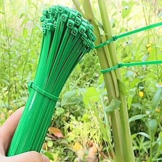 Cable Zip Ties White 50lbs Tensile Strength - Premium Plastic Self-Locking Ties for Harsh Weather, Home Theater Setup, Outdoor Lighting