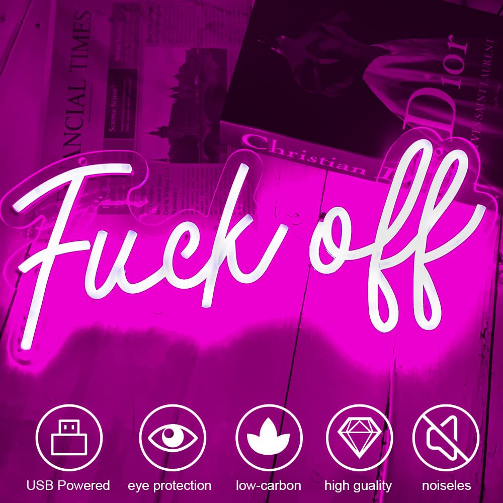 Off Neon Schilder für Wanddekoration, Neonschilder für Schlafzimmer, Kunst, dekorativer Buchstabe für Party, Lichtdekoration, Bar, Zuhause, Männerhöhle, Dekoration, handgefertigte Wandbehänge