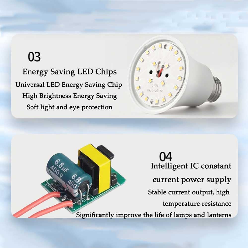 Paquete de 10 Bombillas LED, Bombilla E27 superbrillante de 24 W, Bombillas LED de 2400 LM, lámparas de Color Blanco cálido de 3000 K, (Equivalente a 120 W) Bombilla de Ahorro de energía