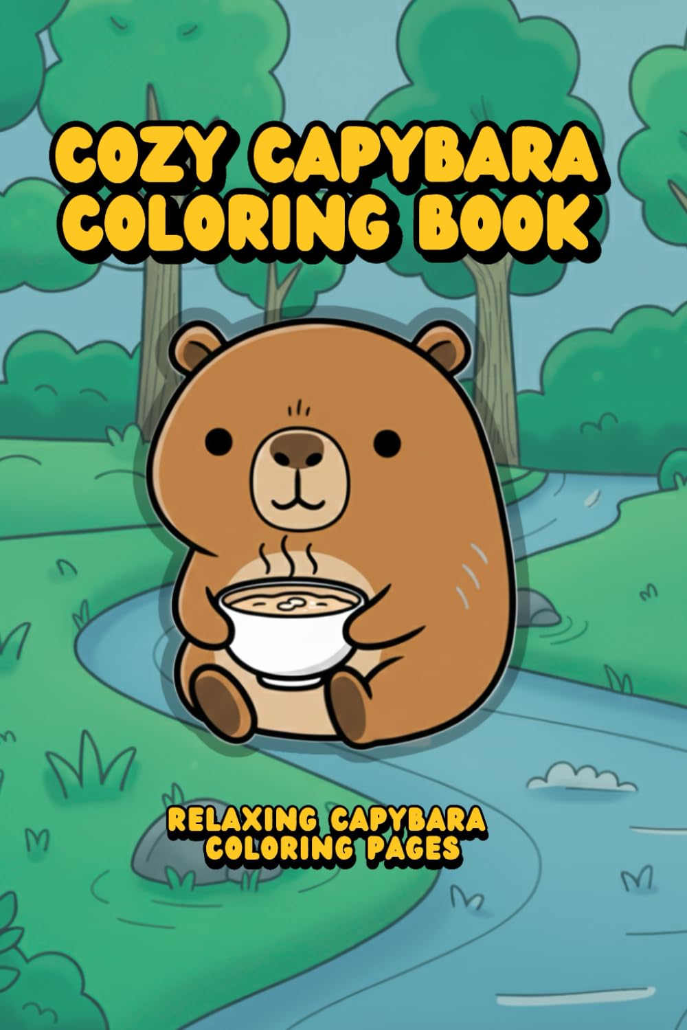 Cozy Capybara Coloring Book