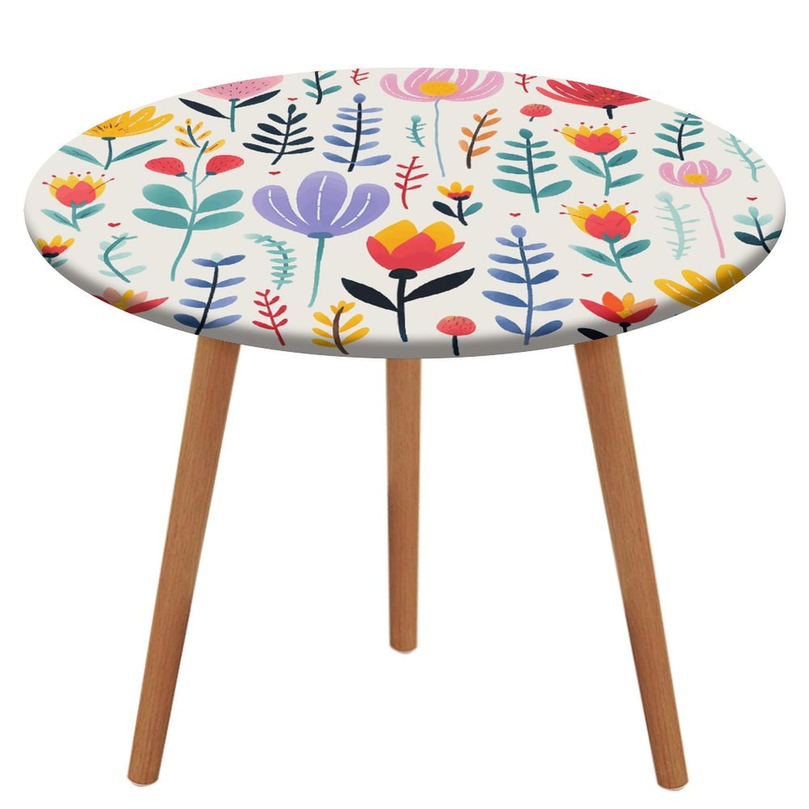 Nappe ronde ajustée élastique : protégez votre table des taches et du vent