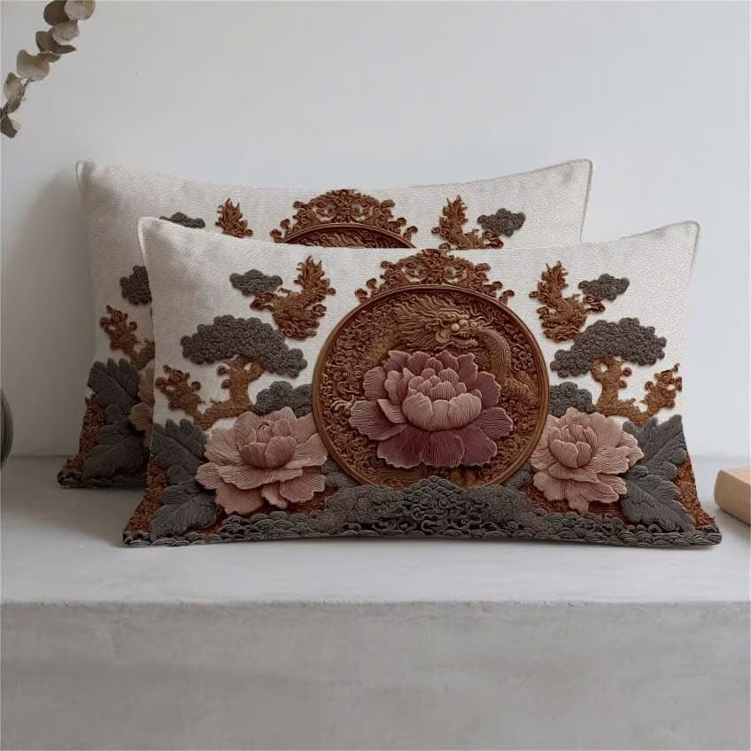 Coussin extérieur imperméable 80x100cm rétro pour grand canapé - 3