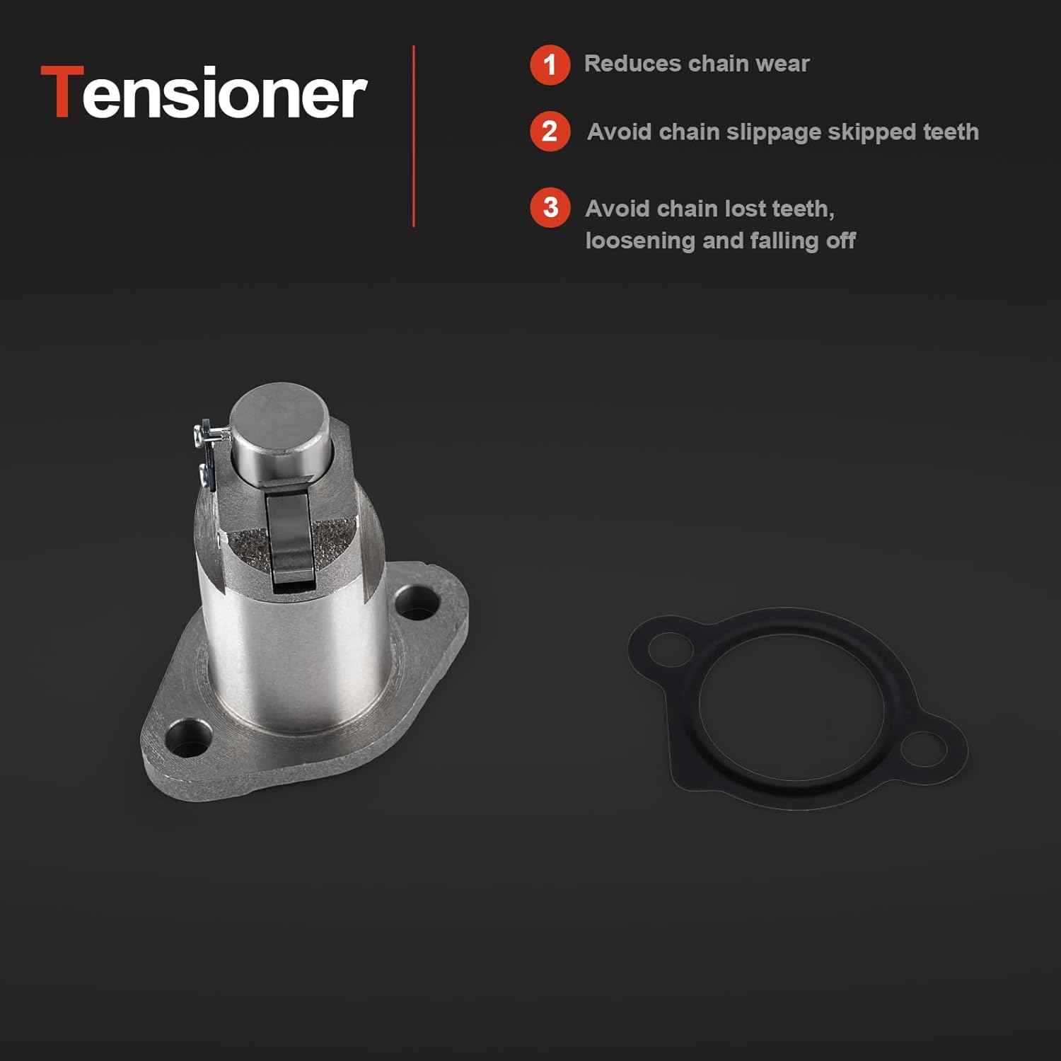 8-PC Engine Timing Chain Kit Compatible with Toyota Camry 2002-2011, RAV4 2001-2008, Corolla 2009-2012, Highlander, Matrix & Scion tC, xB & Lexus HS250h & Pontiac Vibe - DOHC, L4 2.0L 2.4L