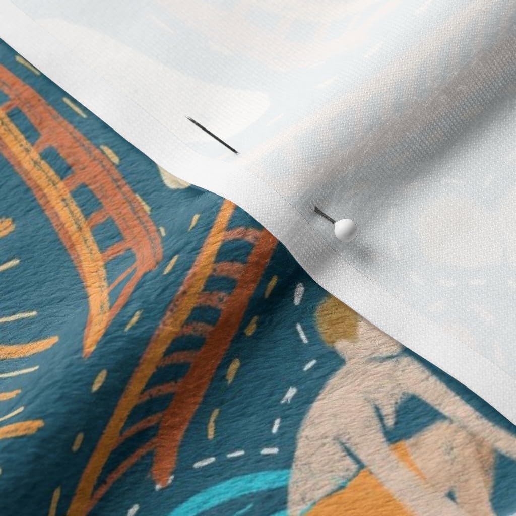 Spoonflower Fabric - Surfboard Summer Illustration Beach Tropical Ocean Sports Surfing Printed on Minky Fabric by The Yard - Sewing Baby Blankets Quilt Backing Plush