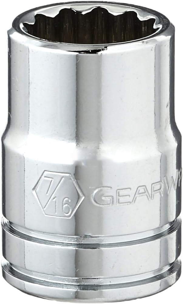 GEARWRENCH 3/8" Drive Standard SAE Socket 7/16", 12 Point- 80499