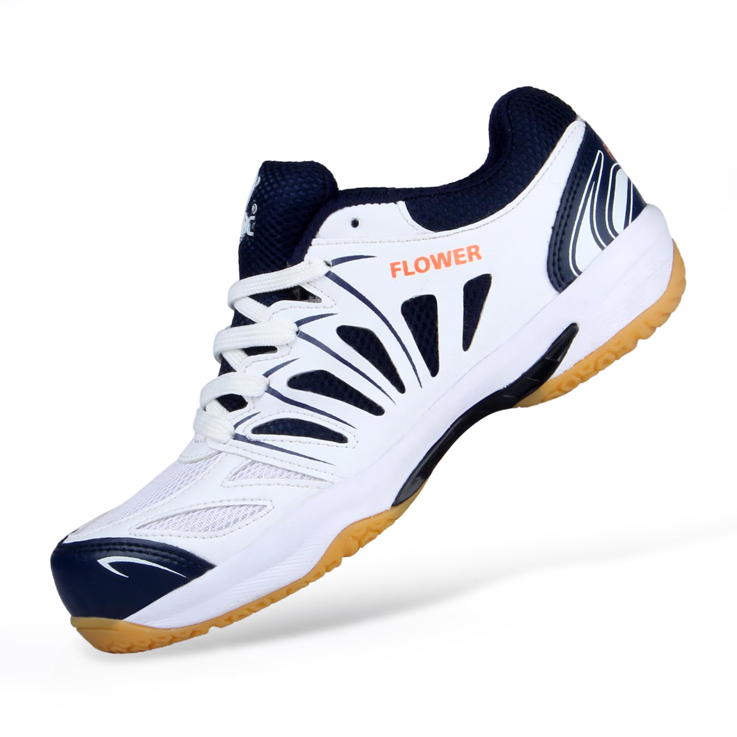 FEROC Flower Smash Badminton Shoe (Navy Blue, 7) 2