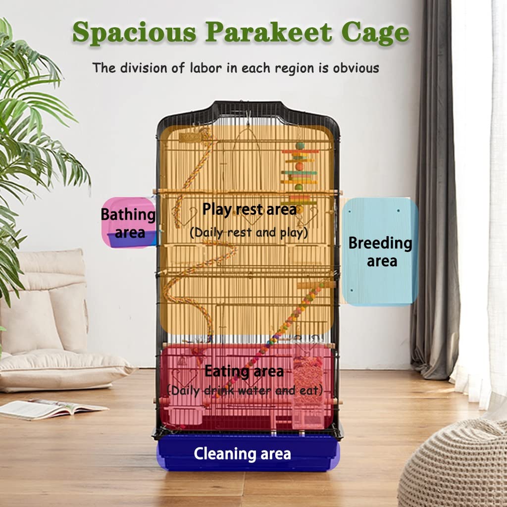 Amazon.co.jp: 鳥かご 鳥かご インコ おしゃれ 36インチの高さの鍛造