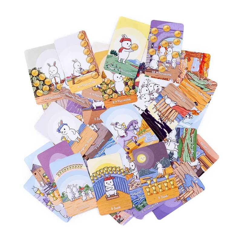 Amazon.co.jp: Jinmoioy タロットカード 78枚 ウサギ Tarot Oracle