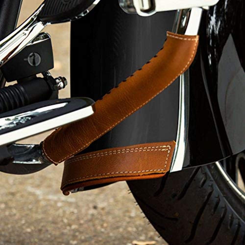 Indian Motorcycle Genuine Leather Front Mud Flap - Desert Tan - 2880008-05