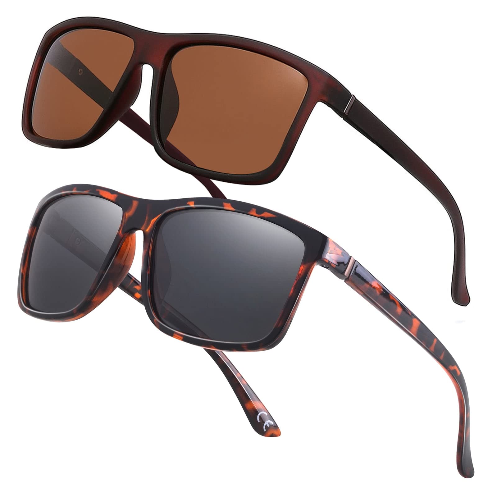 Men's Sports Polarized Sunglasses Square Frame Glasses NP1007
