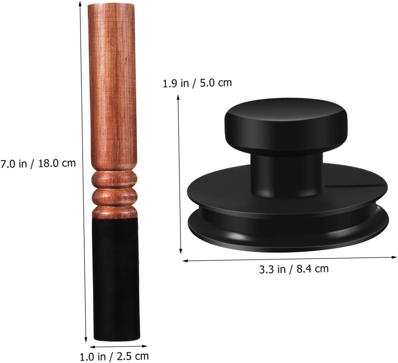 Cup Handle for Sound Bowls Premium Rubber Buddha Singing Bowl Accessory with Wrapped Mallet Strong Grip Portable and Design for Meditation and Healing Use
