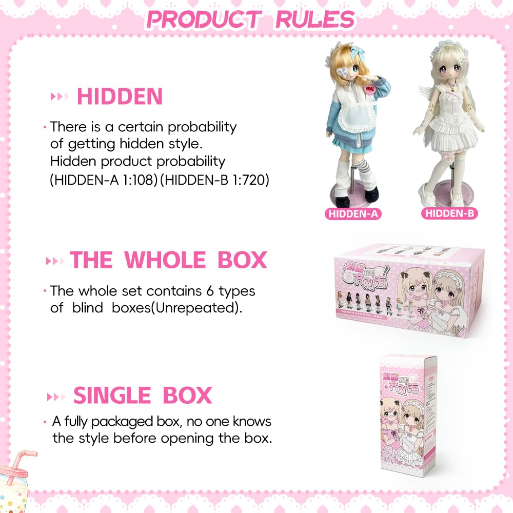 Serie No Toques Mi Flequillo Colección Especial de Muñecas BJD (Single Box) | 1/6, Figuras de Acción, Juguetes, Modelos de Dibujos Animados, Regalos