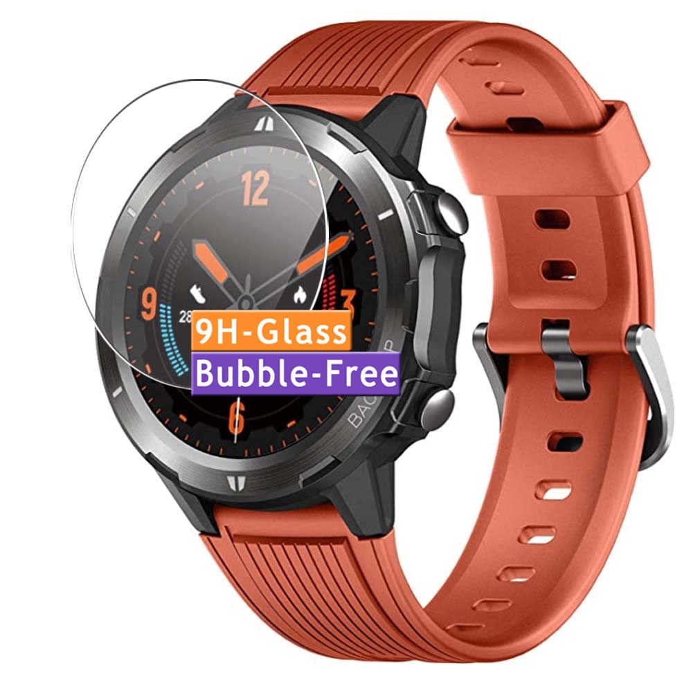 3-Pack Tempered Glass Screen Protector, compatible with Slols 1.3" Smartwatch smart watch 9H Protective Guard Film Protectors