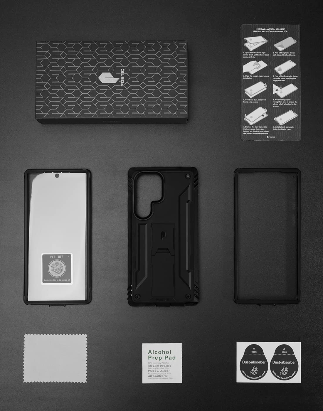 Custodia per Samsung Galaxy A54, qualità militare, custodia ibrida antiurto 2in1 in PC rigido e TPU