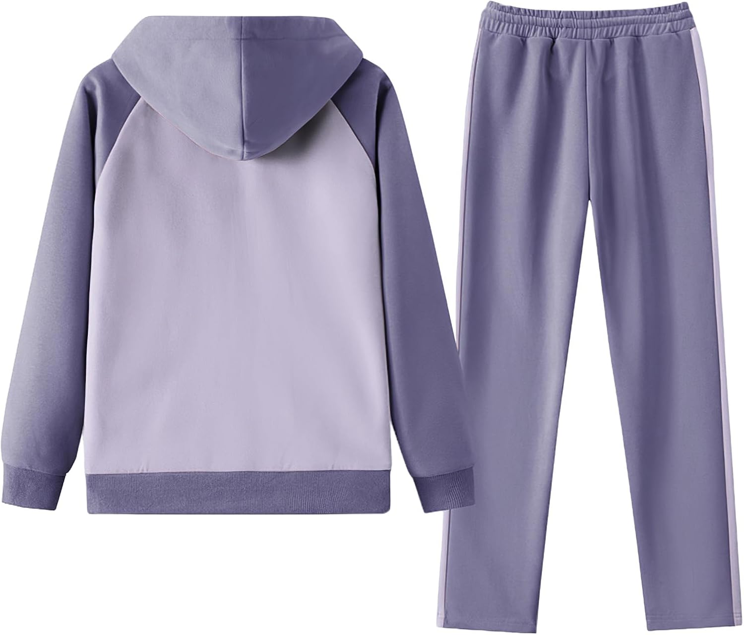 amropi Women's Fleece Lined Tracksuit Hooded Jacket Jogging Pants Set Winter Warm Sweatsuits