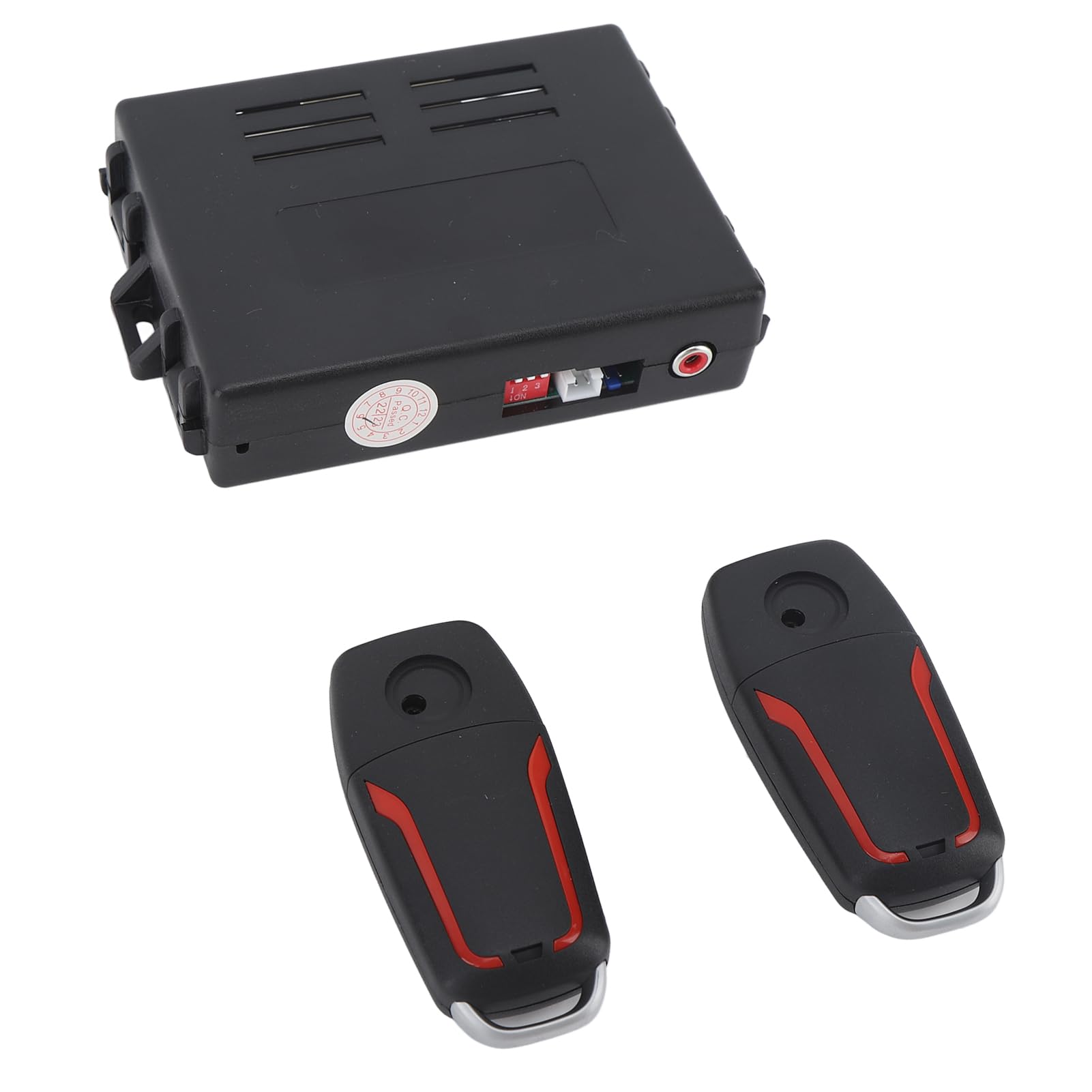 Yctze de Alarma de Seguridad para Automóvil Universal DC12V: Kit Completo de de Entrada sin Llave con Inicio de 1 Botón Antirrobo con Control Remoto Vehículo y Protección Mejorados