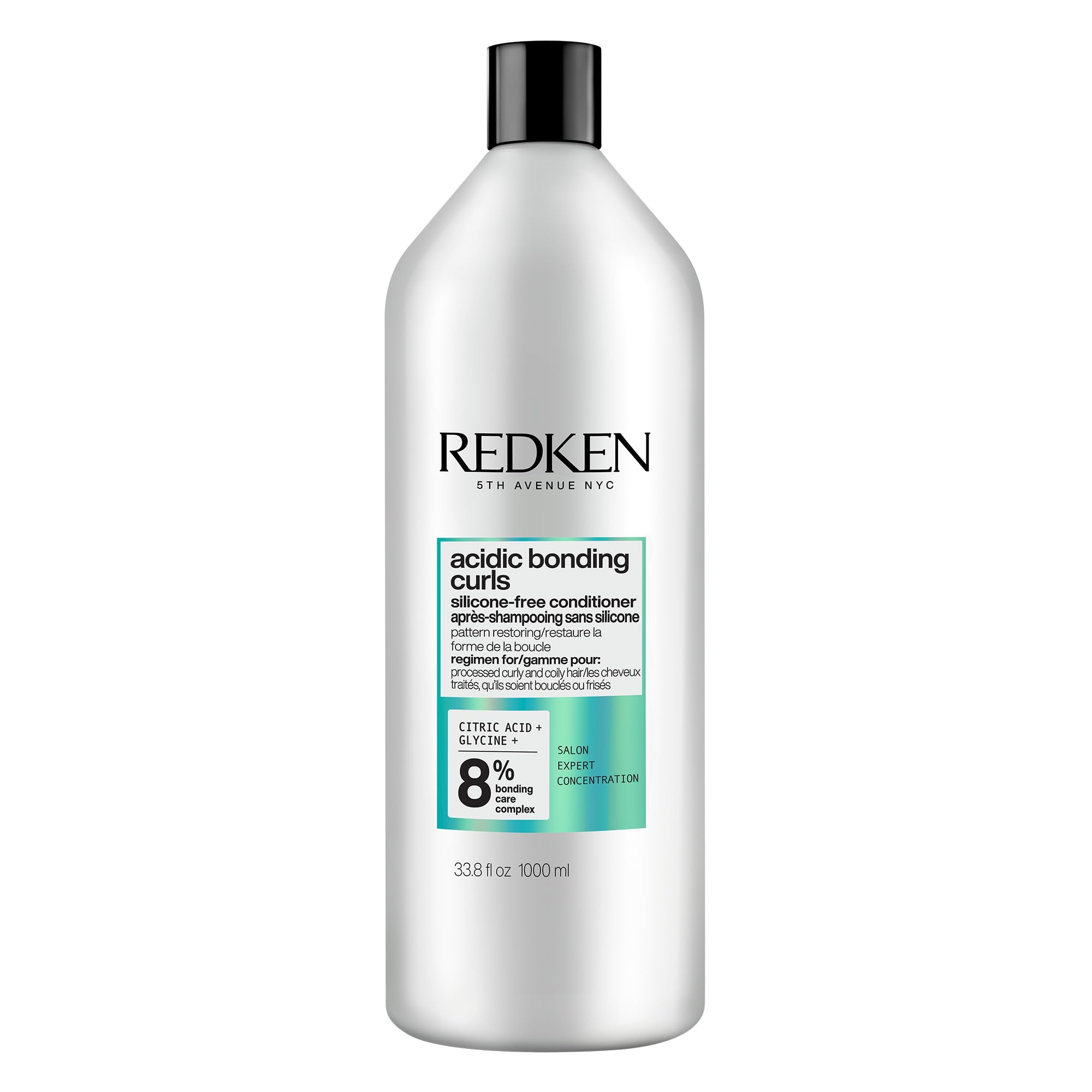 Redken Odżywka do włosów kręconych, kwaśnych loków, regenerująca odżywka bez siarczanów do włosów kręconych, łatwa do rozczesania, redukuje puszenie się włosów, nawilżanie, kuracja