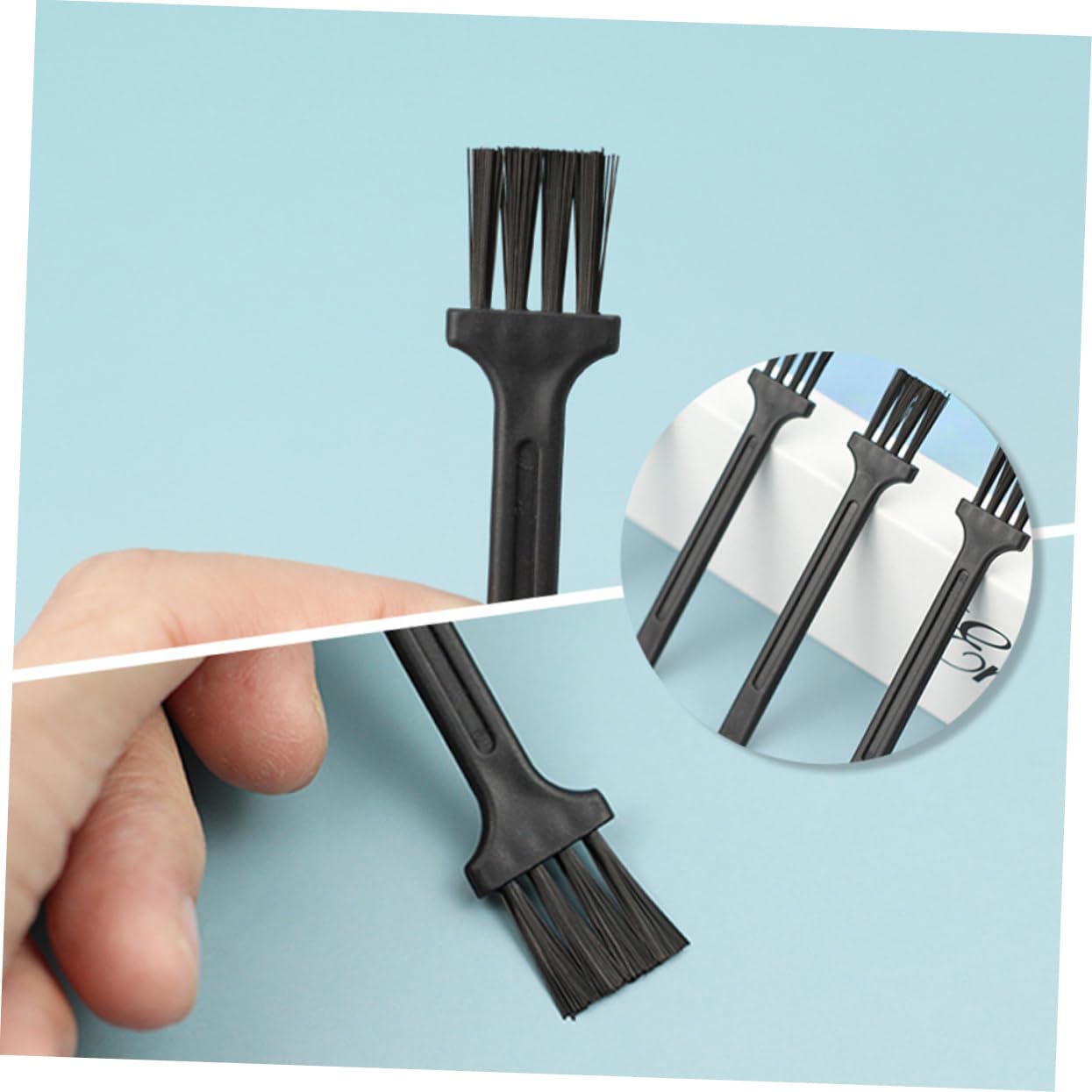 Angoily 120pcs Shaving Brush Small Brush for Household Use Beard Shaver Cleaning Hair Clipper Replacement Electric Shaver Barber Shop Accessory
