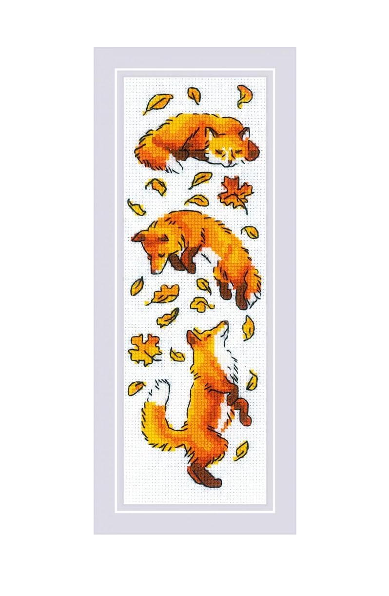 RIOLIS Cross Stitch Kit - 1879 - Foxes in Leaves