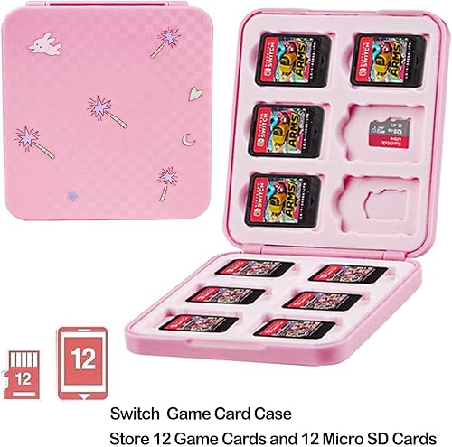 Miniatura 4 de YOOWA Funda de transporte rosa para Nintendo Switch modelo OLED 2021 Bonita funda de transporte NS OLED 4 en 1 con funda acoplable funda para