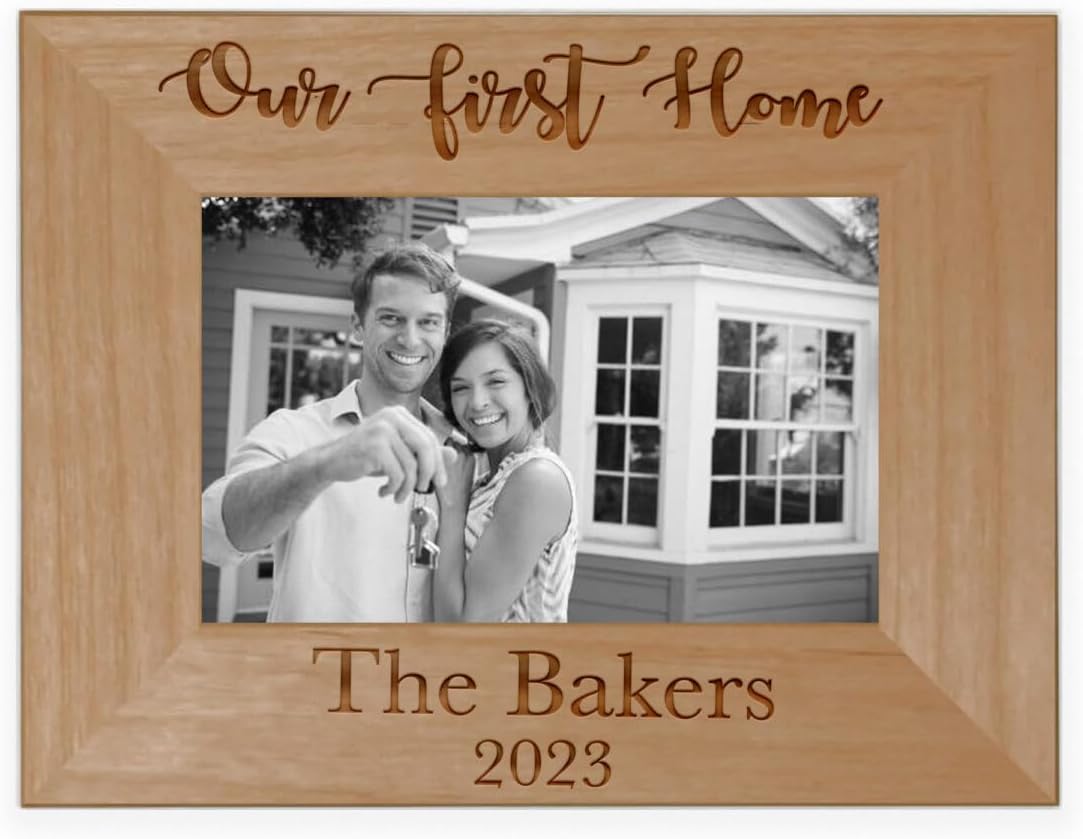 Paisley Box Personalized Photo Frame: Create Your Own Custom Picture Frame, Engraved, Customizable (4x6 Inch Horizontal)