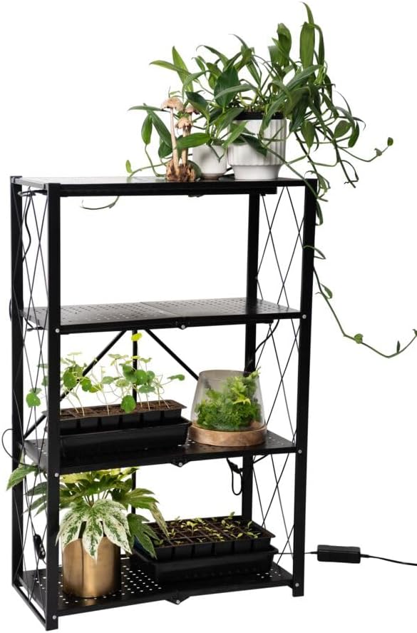Gardener's Supply Company Folding 3Tier Grow Light Shelf