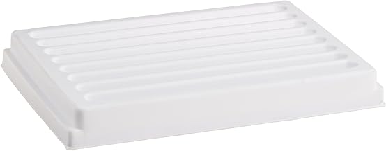 JG Finneran TR100-08 Polystyrene Reservoir Trough Plate, 8 Channels, 56ml Capacity, White (Case of 5)