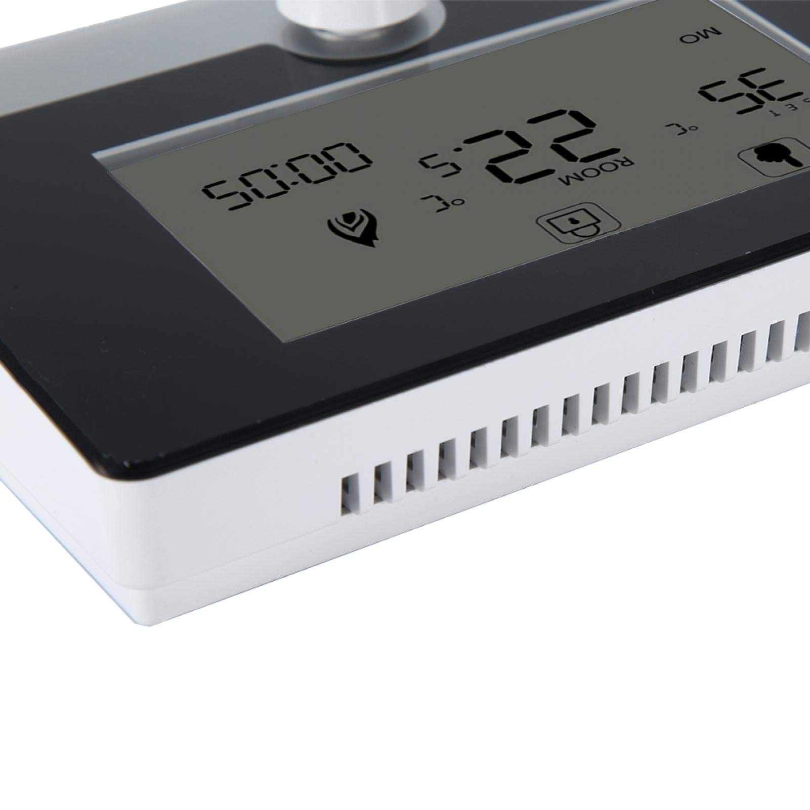 Inteligentny termostat, cyfrowy programowalny regulator temperatury termostatu, do inteligentnego domu elektryczny sprzęt grzewczy wiszący system grzewczy kotła(Black)