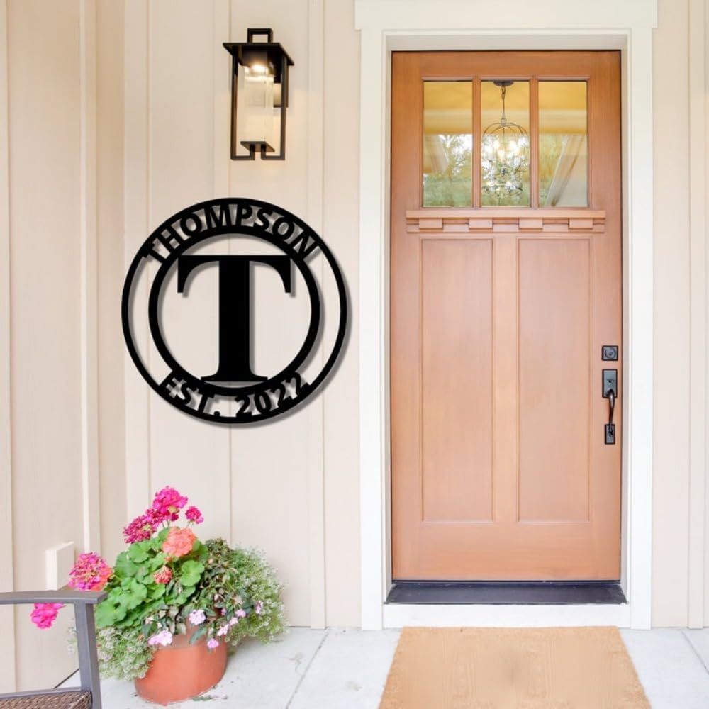 House Numbers for Outside Personalized,Name Sign Family Name Sign Personalized Wedding Sign.numbers for Address on House (18" inches(45cm))