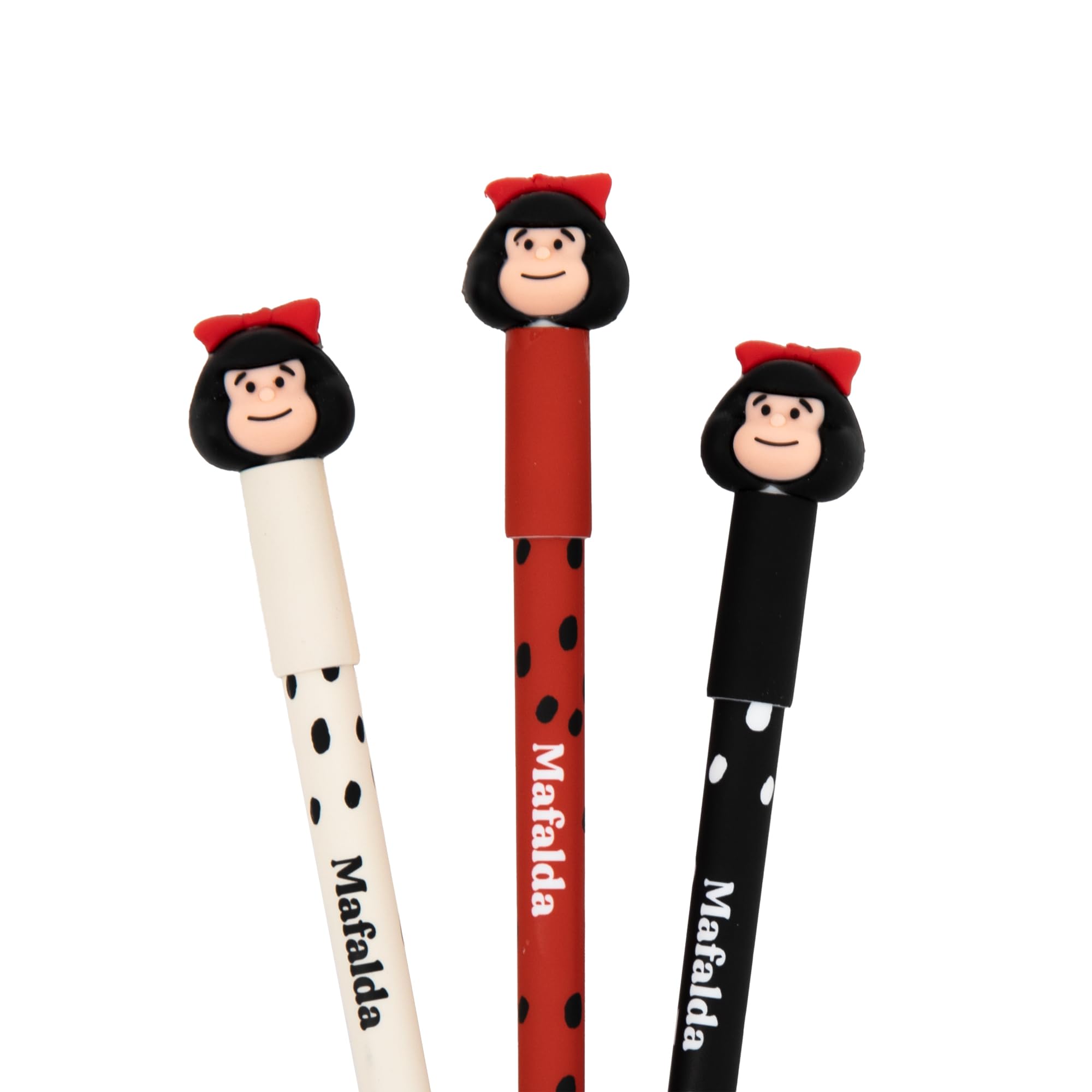 Set De 3 Stylos Effaçables Mr. Wonderful Bo-Bo – Encre Thermosensible, Gomme Magique – Design Mafalda Fun Et Antidérapant