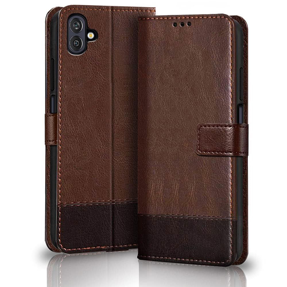 TheGiftKart Flip Back Cover Case for Samsung Galaxy M13 5G | Dual-Color Leather Finish | Inbuilt Stand & Pockets | Wallet Style Flip Back Case Cover for Samsung Galaxy M13 5G (Brown & Coffee) (B0B6RL7G7H) Amazon Price History, Amazon Price Tracker