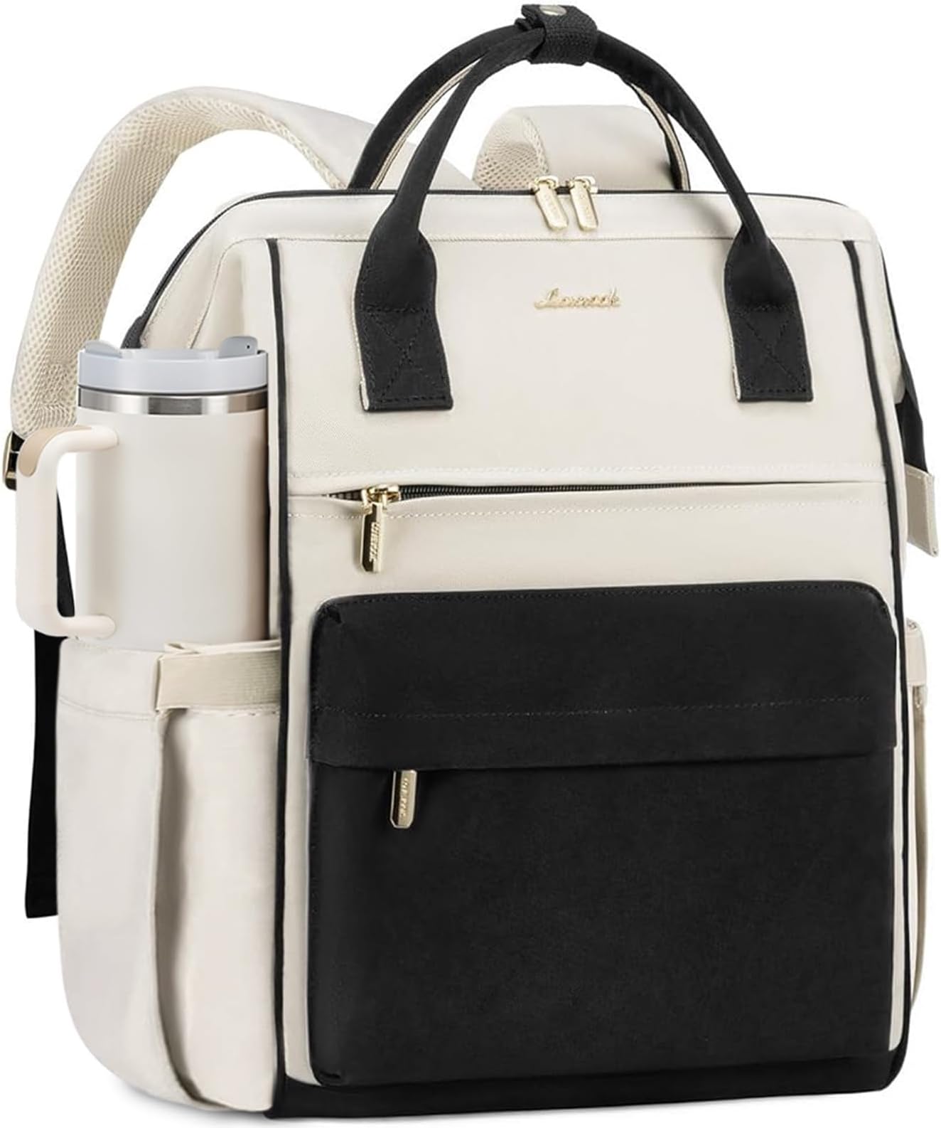 LOVEVOOK Laptop Backpack for Women, 18 Inch Work Teacher Nurse Bag, Large Capacity Business Computer Backpack Purse with USB Port, Stylish Casual Daypack for Travel