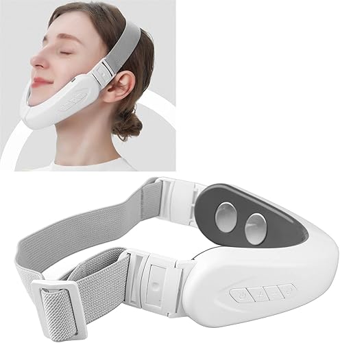 Miniatura 2 de Masajeador facial de elevación facial, máquina eléctrica V Face Machine White Recarga eléctrica Dispositivo inteligente de estiramiento facial