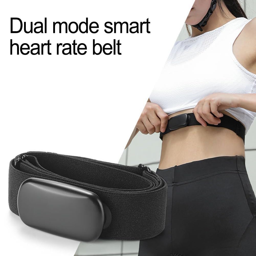 Fascia toracica con cardiofrequenzimetro, monitoraggio della frequenza cardiaca in tempo reale a basso consumo energetico con ANT+/Ble 4.0 (BLE) per Garmin