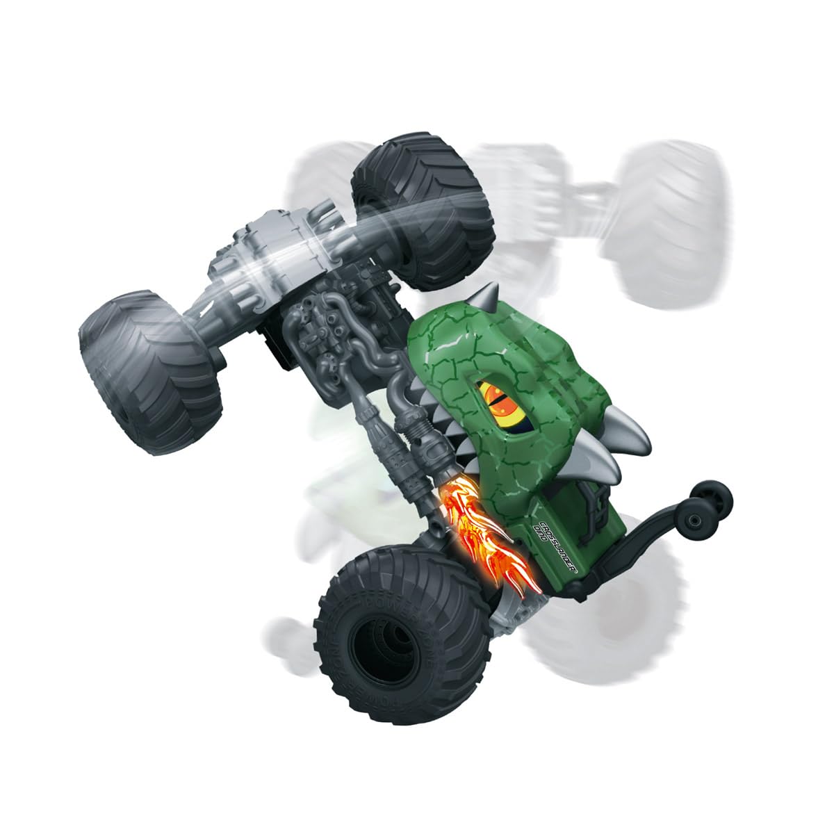Lexibook, Coche RC Crosslander Dino, RC59DLXB | Giroscopio, acrobacias, efectos de luz, recargable