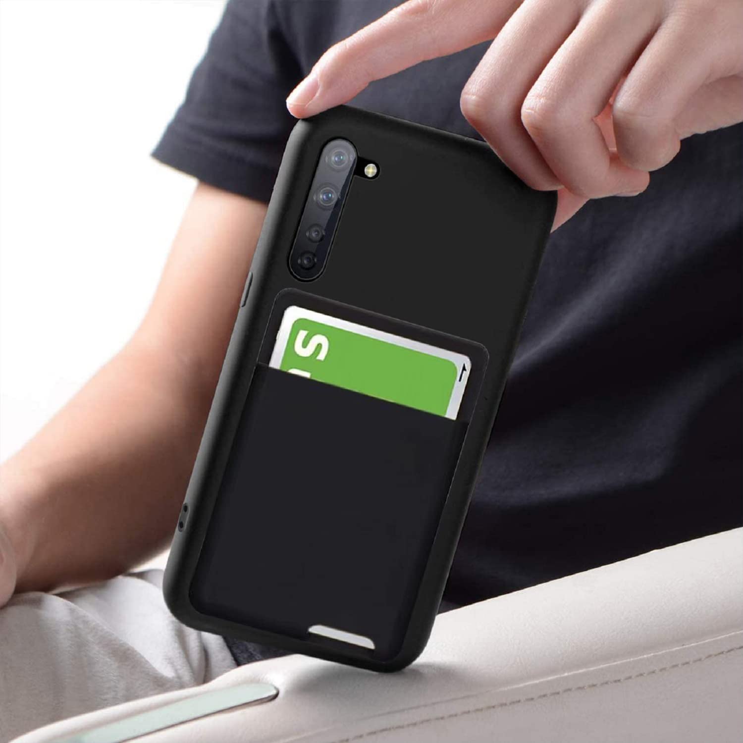 OPPO　Reno3 A  ブラック　ケース付き Amazon.co.jp: Oppo Reno3 A ケース 背面収納 耐衝撃 カード収納