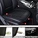 Big Ant 2 Pack Car Interior Seat Cover Cushion Pad Mat for Auto Supplies Office Chair with Breathable PU Leather (Black)