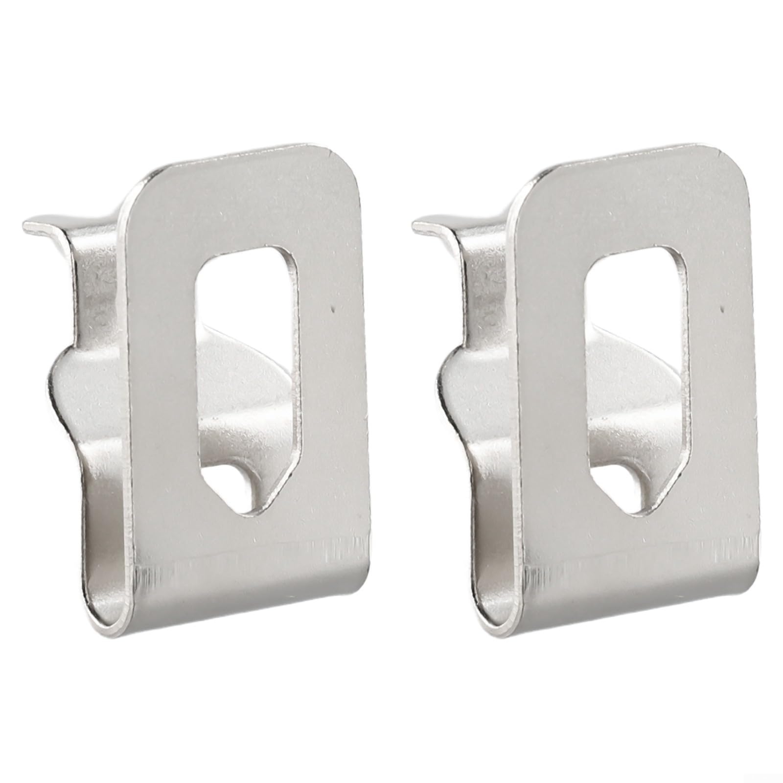 Paquete de 2 ganchos de clip de cinturón de acero plateado compatibles con taladro DeWalt de 18 V 20 V DCD785C2 DCD780C2 modelos de llave de repuesto N268241 N169778 de 45 x 28 mm con tornillos