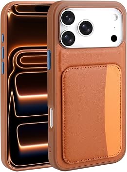 CONSTRAIN - iPhone 17 Pro ile uyumlu  phone K l f Kamera Korumal  Kartl kl  C zdanl  Renkli Tu lu Deri Tasar ml  Silikon Kapak