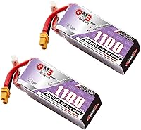 Vista 1 de GAONENG 2 unids GNB 4S LiPo batería ligera 1100mAh 60C 15.2V HV alto voltaje largo alcance Drone FPV XT30 conector Protek 25 Cinlog 30 Veyron 35