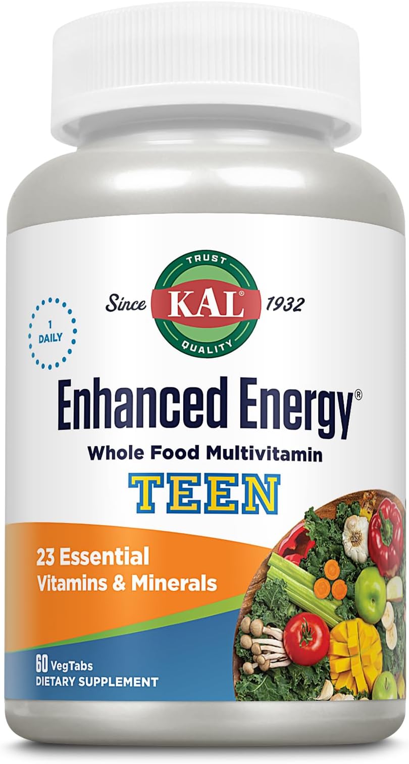 Kal Enhanced Energy for Teens Tablets, 60 Count