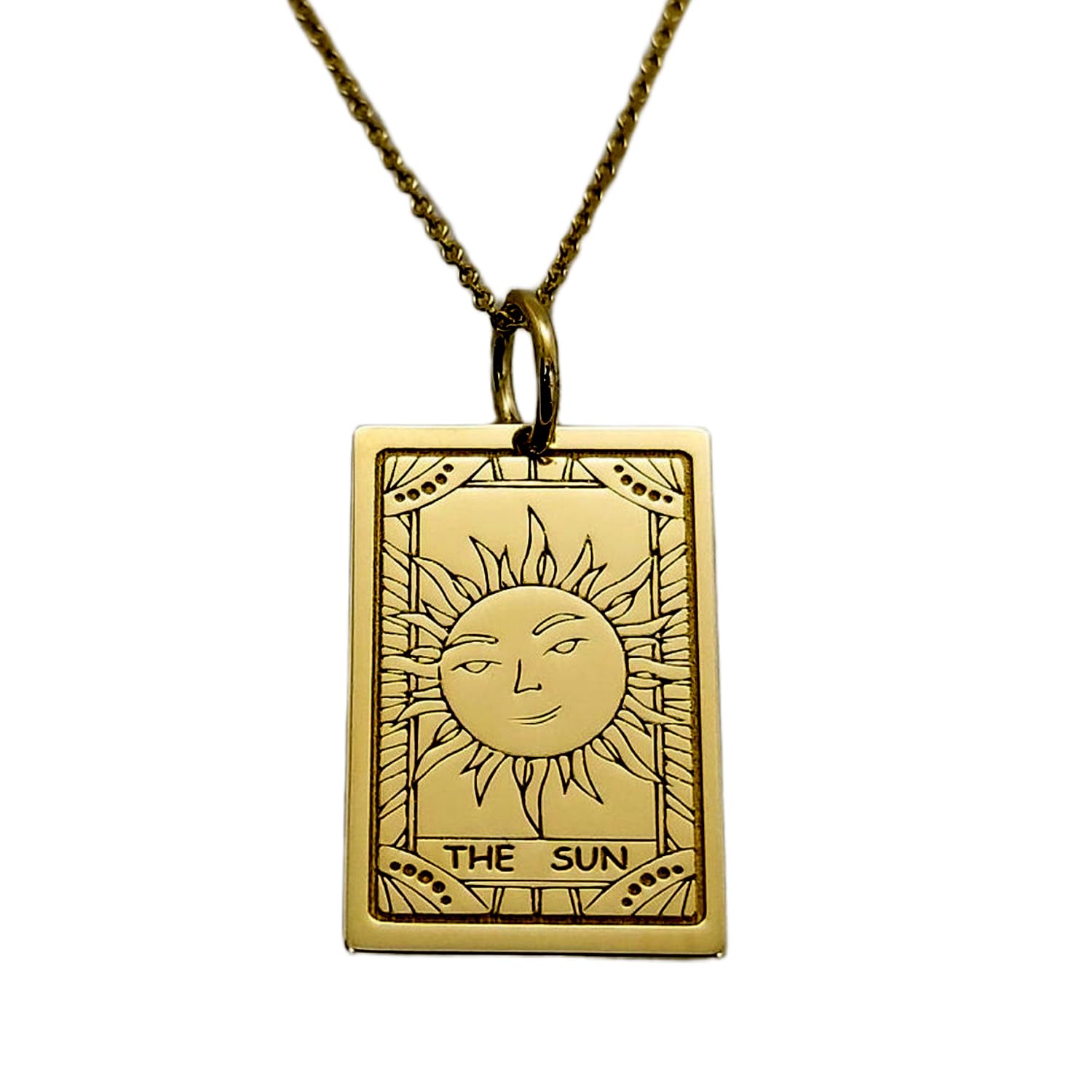 Collier pendentif pièce de tarot du Soleil, le cadeau idéal chargé de sens