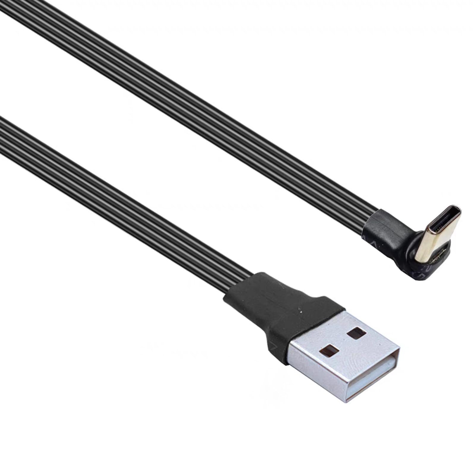 yanwuwa Up & Down Elbow USB C Type C to USB Left & Right Angled Data Charging Cable for Narrow Space 10W 480Mbps to Cable