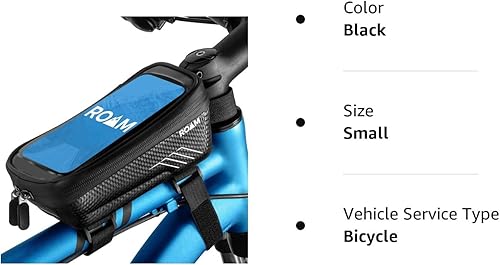 Miniatura 8 de Roam Soporte para teléfono de bicicleta - Bolsa impermeable para marco de bicicleta - Bolsa de manillar de bicicleta de tubo superior - Accesorios