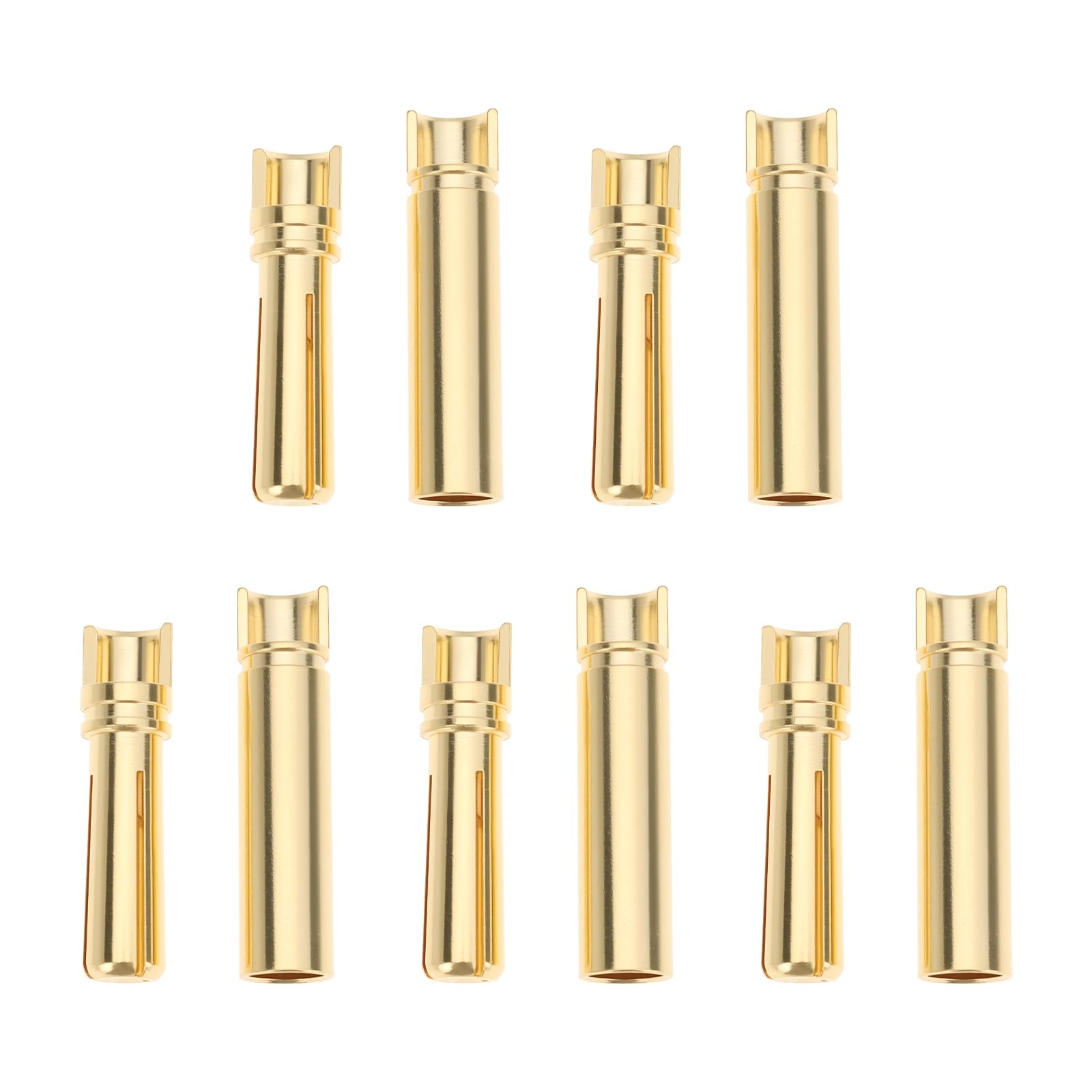 EMSea 5 Pairs Motor 4mm Gold-plated Banana Plug Set GC4013 Fit for RC Remote Control Vehicles with Size of 1:10 and Below