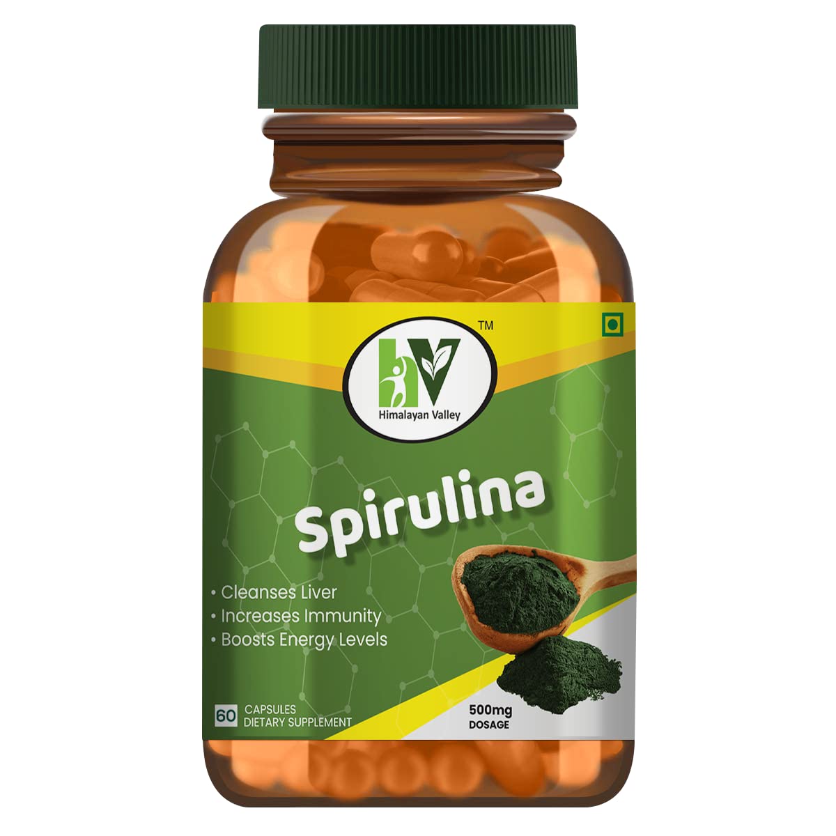 Himalayan Valley Spirulina Ayurvedic Dietary Supplement 60