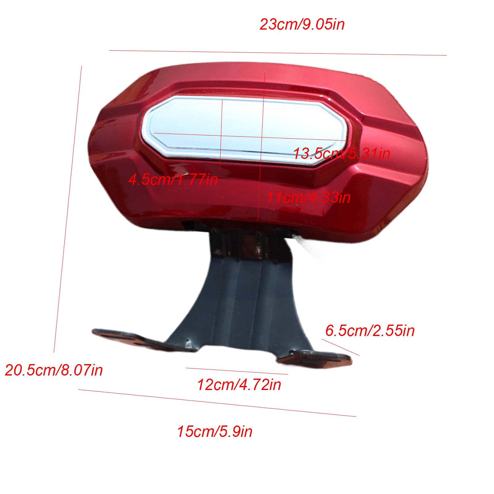 Dossier Street Glide, Coussin léger pour le conducteur - Support confortable détachable, Accessoires pour Road Glide pour vélo, trottinette électrique, moto