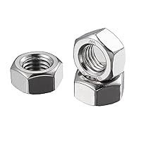 Vista 1 de Tuercas hexagonales de acero inoxidable 304 1/4-20 (50 piezas)